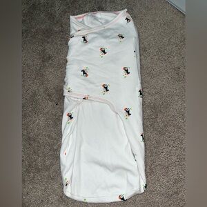 zen swaddle classic with penguins